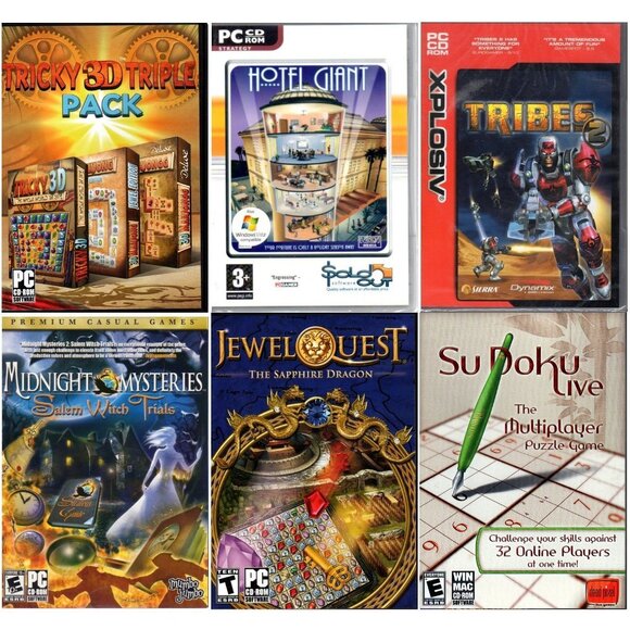 6 PC Games Lot2 - FACTORY SEALED! - Picture 1 of 7